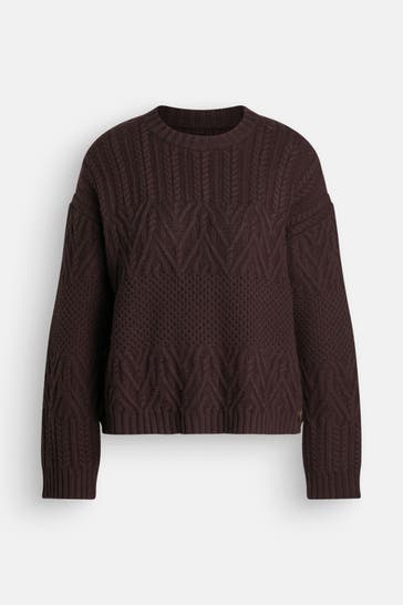PART TWO Strickpullover 'Sindy' dunkelbraun
