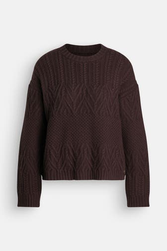 PART TWO Strickpullover 'Sindy' dunkelbraun