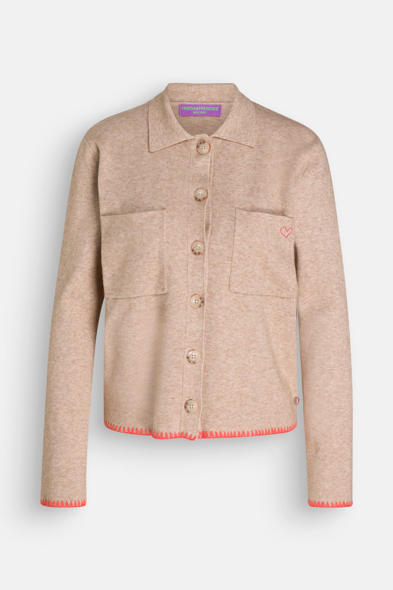 FRIEDA & FREDDIES NY Strick-Cardigan hellbraun, Bild 1