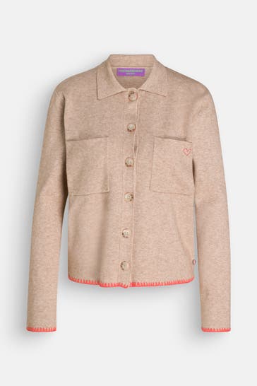 FRIEDA & FREDDIES NY Strick-Cardigan hellbraun
