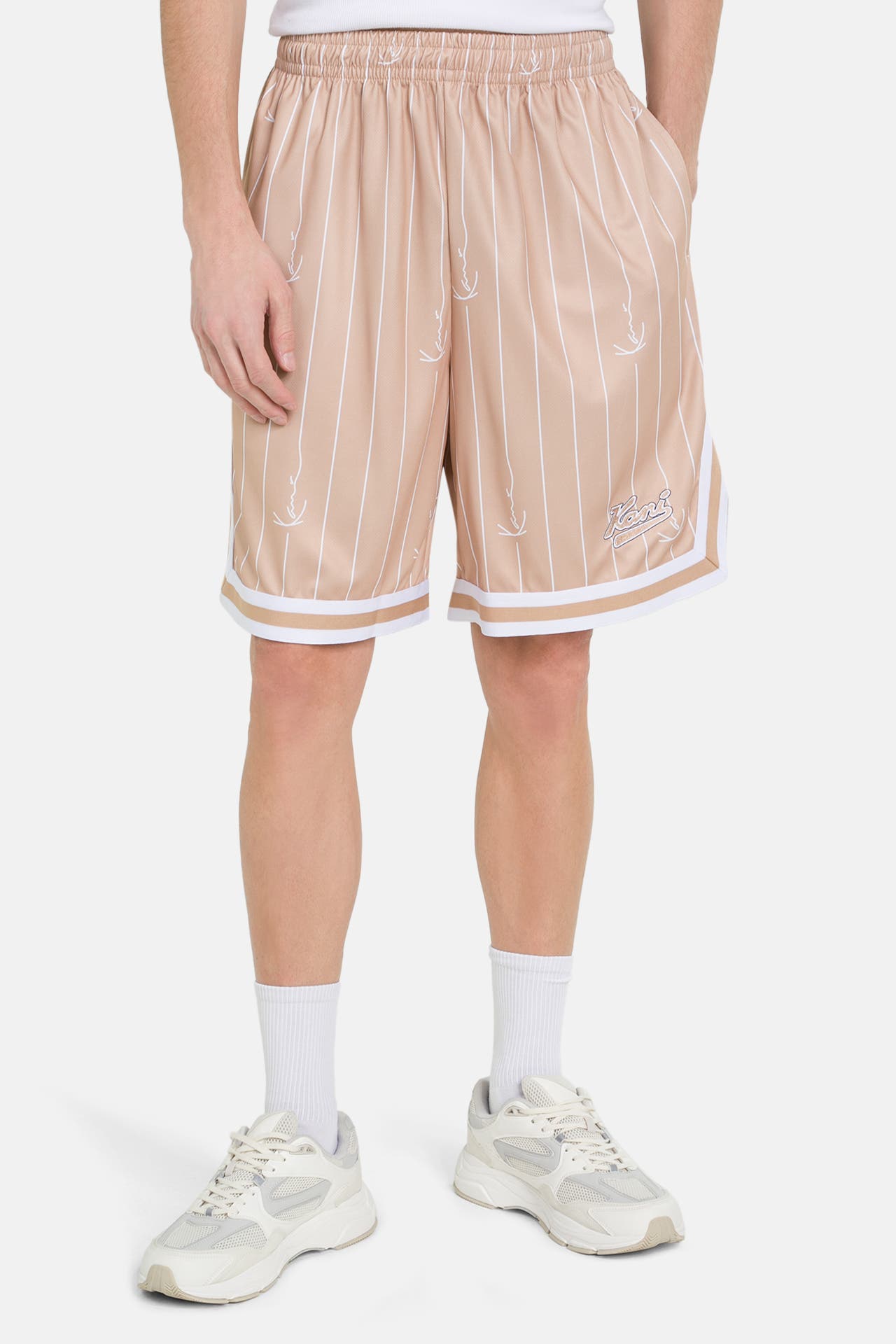 KARL KANI Shorts hellbraun, Bild 1