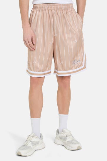 KARL KANI Shorts hellbraun