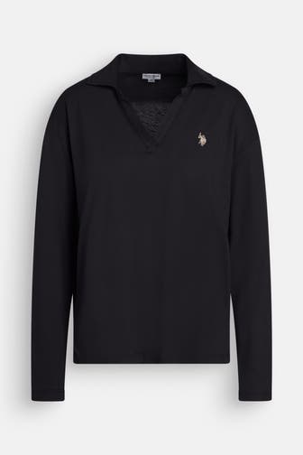 U.S. POLO ASSN. Longsleeve 'Alisa' schwarz