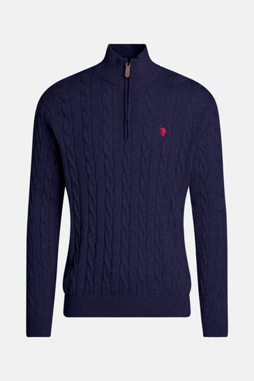 U.S. POLO ASSN. Strick-Troyer dunkelblau