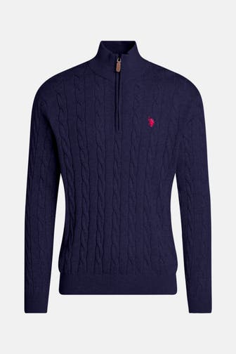 U.S. POLO ASSN. Strick-Troyer dunkelblau