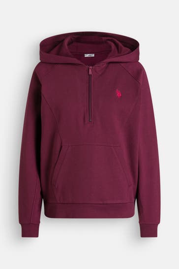 U.S. POLO ASSN. Hoodie 'Ellie' weinrot