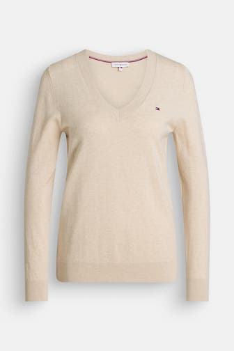 TOMMY HILFIGER Strickpullover sand