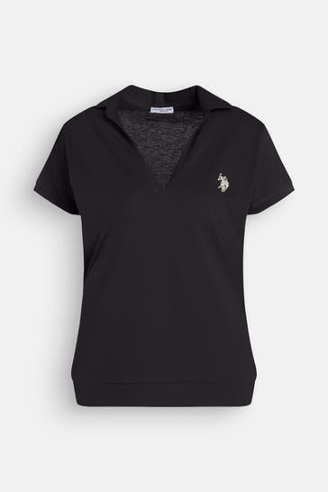 U.S. POLO ASSN. Polo-Shirt 'Loren' schwarz