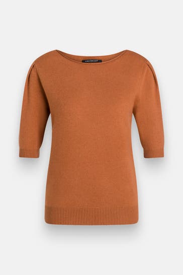LUISA CERANO Strickshirt cognac