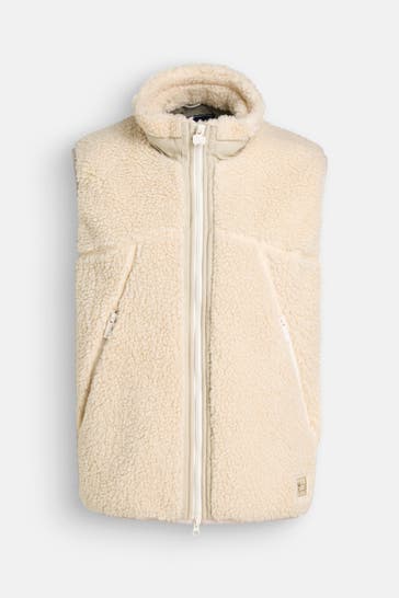 WOOLRICH Fleece-Weste creme