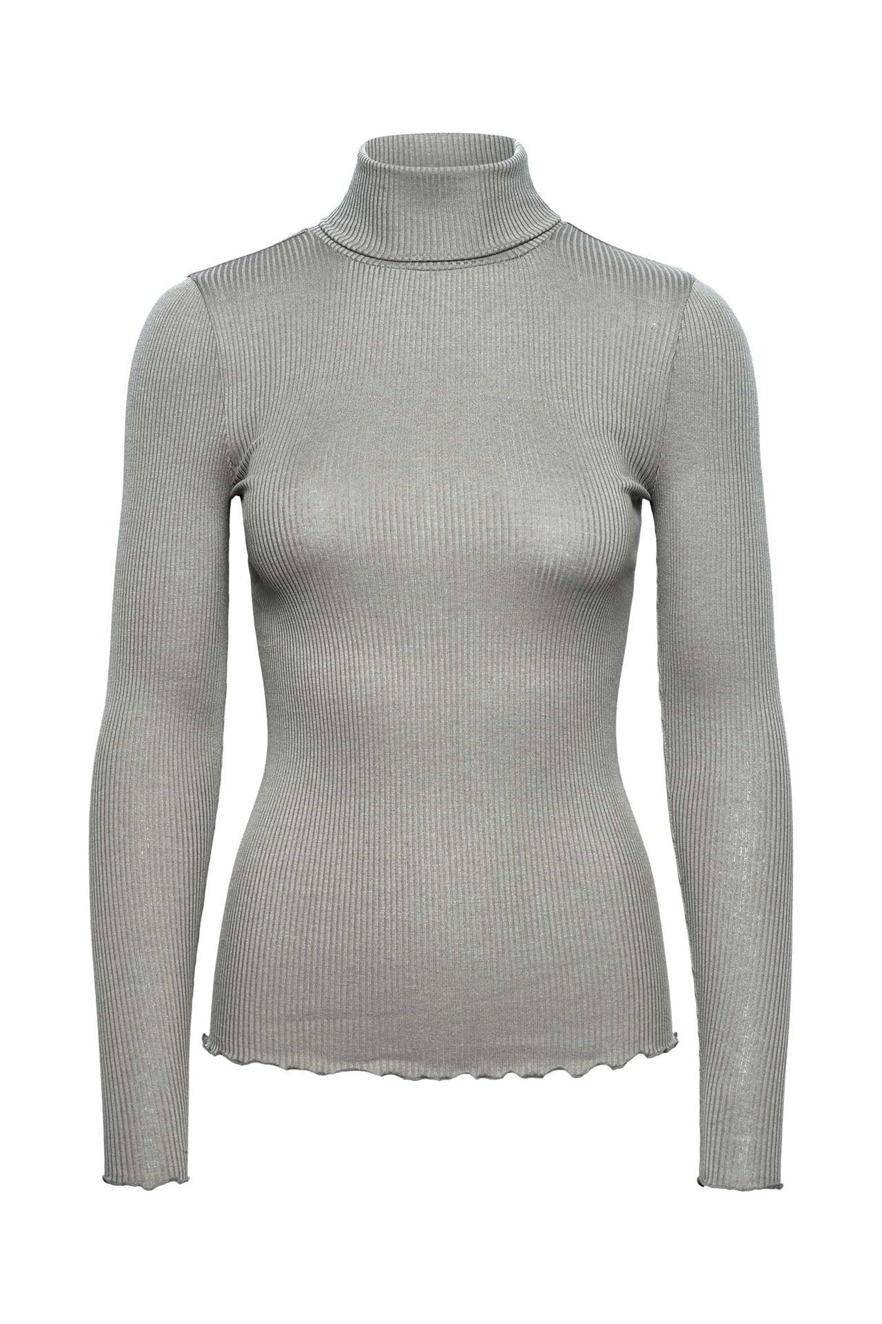 ROSEMUNDE Seidenmix-Longsleeve grau, Bild 1