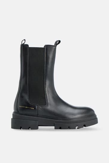 TOMMY HILFIGER Chelsea-Boots 'Laurie' schwarz