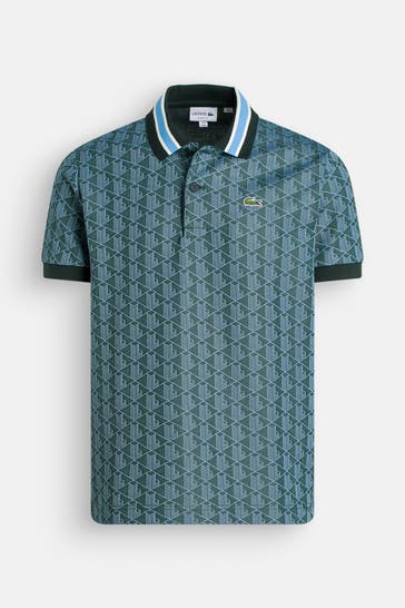 LACOSTE Polo-Shirt gemustert