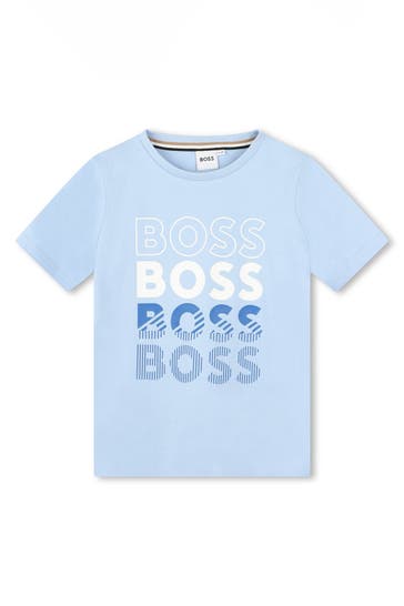 BOSS T-Shirt hellblau