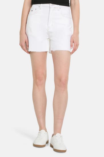 TOMMY HILFIGER Jeansshorts weiß mom