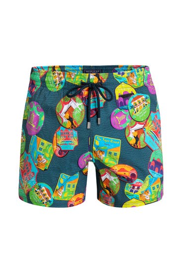 VILEBREQUIN - Badeshorts 'Moorise' gemustert