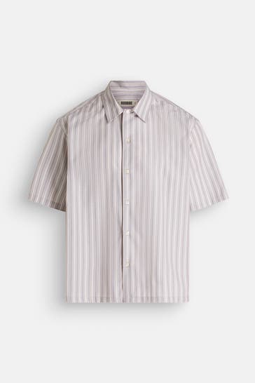 WOODBIRD Kurzarmhemd 'Wang' gestreift