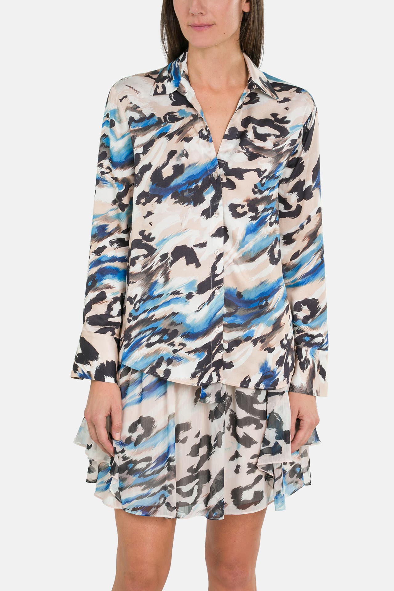 GUESS Casual-Bluse 'Grace' gemustert, Bild 1