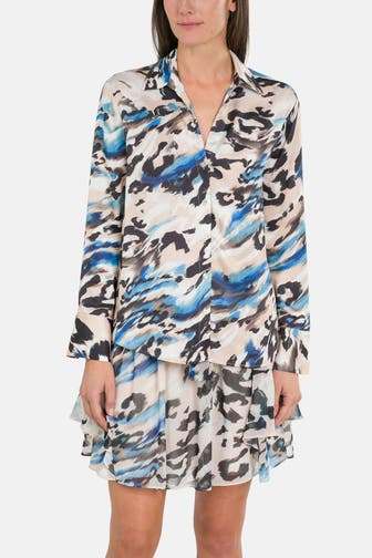 GUESS Casual-Bluse 'Grace' gemustert