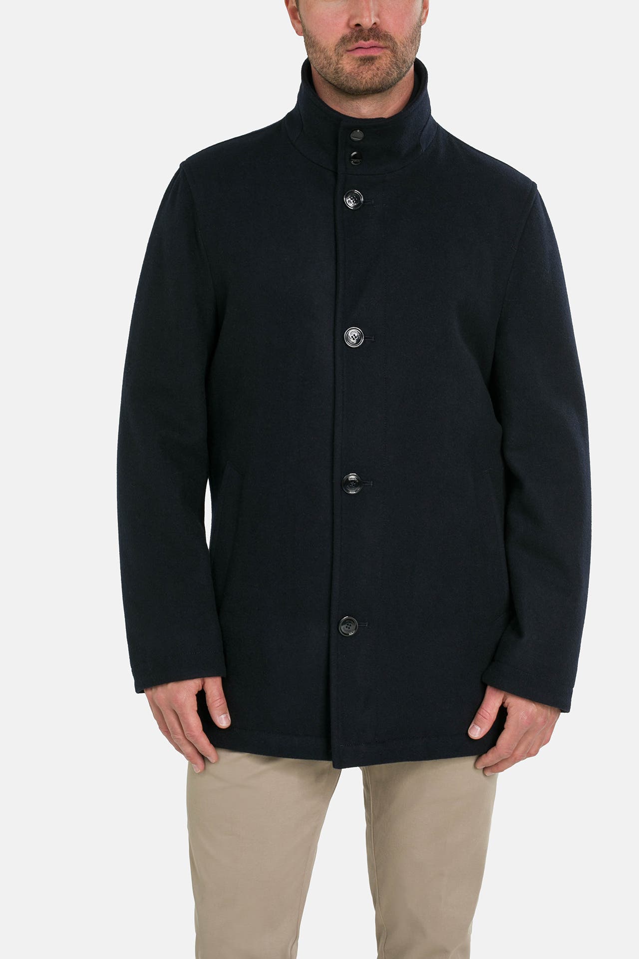 HECHTER Paris Wollmix-Jacke dunkelblau, Bild 1