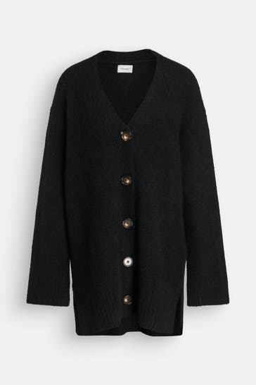 HOLZWEILER Wollmix-Cardigan 'Passage' schwarz