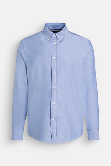 TOMMY HILFIGER Casual-Hemd hellblau Regular Fit