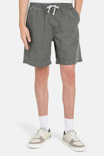 QUIKSILVER Jeansshorts 'Taxer' grau