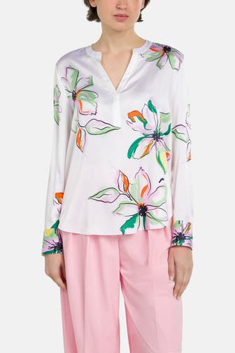 HERZENSANGELEGENHEIT Seidenmix-Blusenshirt floral