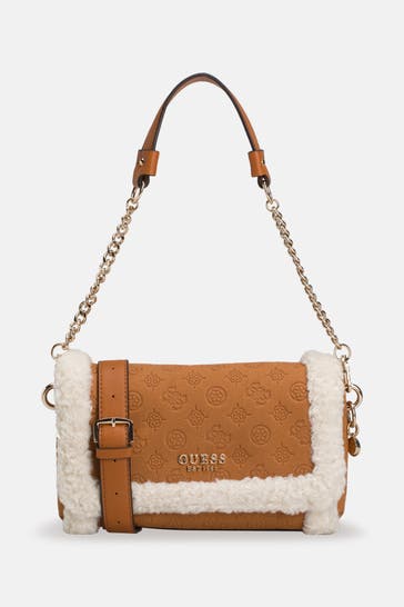 GUESS Handtasche 'Davika' cognac