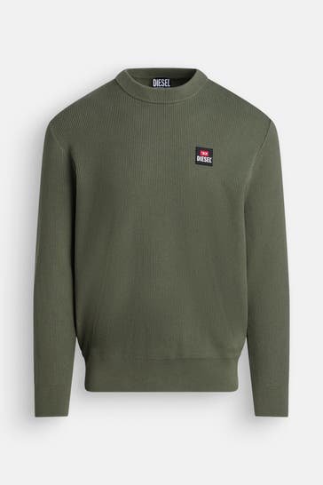 DIESEL Strickpullover dunkelgrün