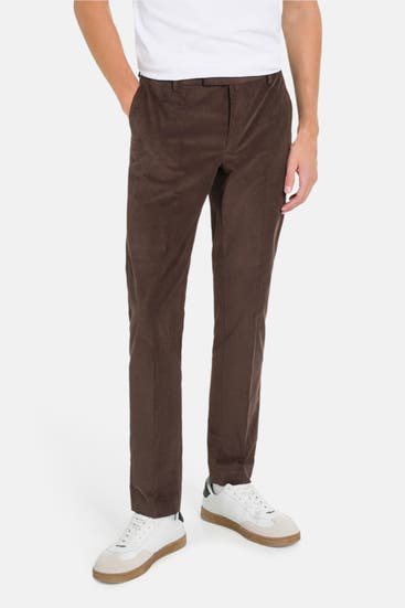 HACKETT - Samthose dunkelbraun