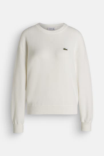 LACOSTE Strickpullover ecru