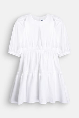 GANT Volant-Kleid weiß