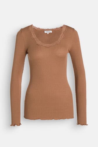 ROSEMUNDE Seidenmix-Longsleeve 'Babette' braun