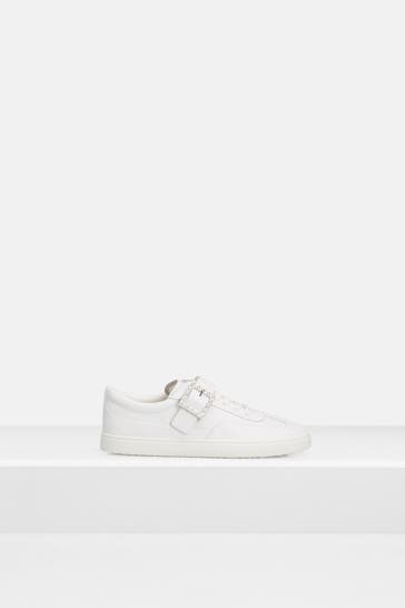 STUART WEITZMAN Leder-Sneaker weiß 