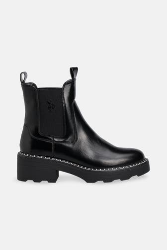 U.S. POLO ASSN. Chelsea-Boots 'Hannah' schwarz