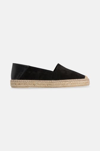 GEOX Leder-Espadrilles schwarz
