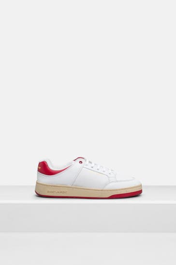 SAINT LAURENT Ledersneaker weiß