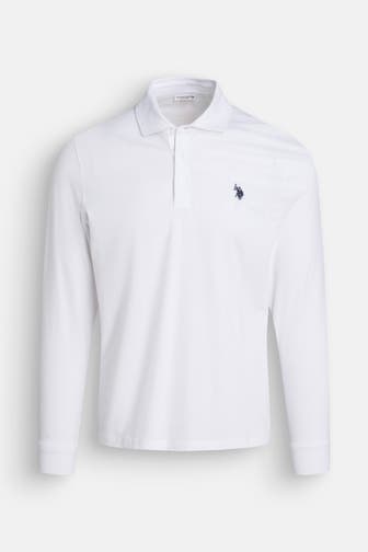U.S. POLO ASSN. Langarm-Polo weiß