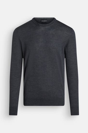 EMPORIO ARMANI Wollpullover dunkelgrau