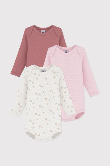 PETIT BATEAU 3er-Pack Bodies mehrfarbig