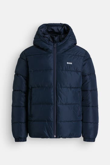 BOSS Steppjacke navy