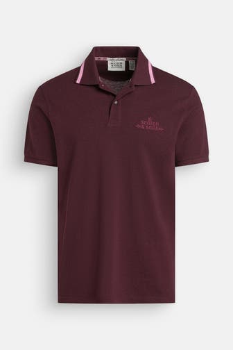 SCOTCH & SODA Polo-Shirt weinrot
