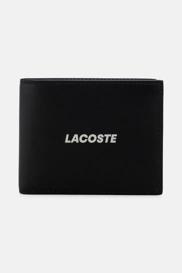 LACOSTE Ledergeldbörse 'Billfold' schwarz