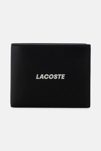 LACOSTE Ledergeldbörse 'Billfold' schwarz