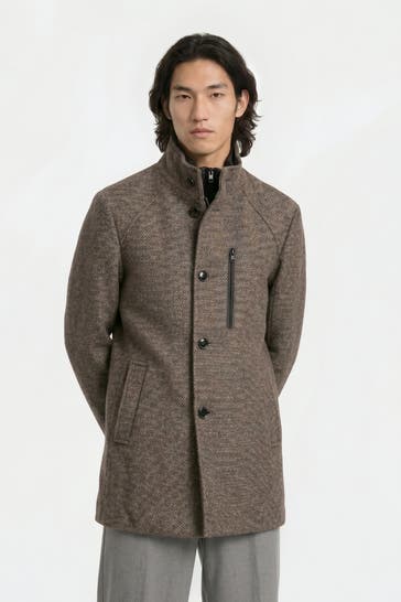 S.OLIVER BLACK LABEL Wollmixmantel braun