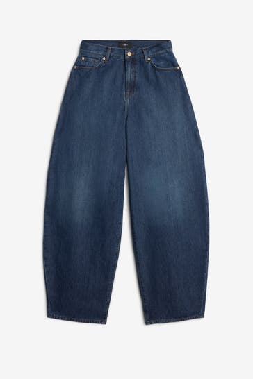 7 FOR ALL MANKIND Jeans dunkelblau wide