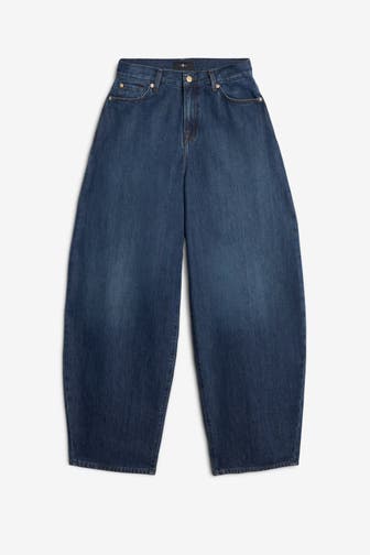 7 FOR ALL MANKIND Jeans dunkelblau wide