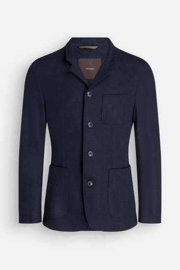 WINDSOR. - Wolljacke 'Tesso' marine