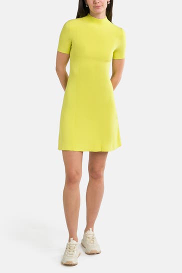 HUGO Jerseykleid 'Sharizy' neongelb